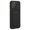 For iPhone 15 Pro TPU Phone Back Case Card Slot Design Mobile Phone Protective Shell Cover