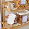 1Set Storage Rack Work Display Rack Kitchen 2-layer Bedroom Cup Holder Vine Weaving Storage Rack