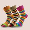 Носки с пятью пальцами женские Four Seasons до середины икры цветные впитывающие пот носки Anti Five Toe Cotton Socks Cotton Thread