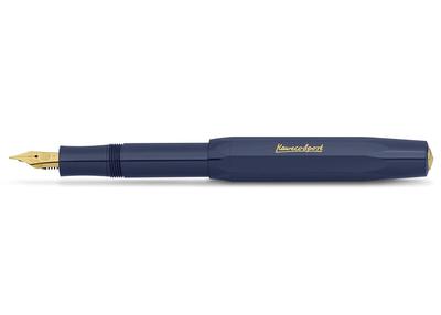 Kaweco Classic Sport Fountain Fine Официально импортированная ручка, перо, темно-синий, 10001738,