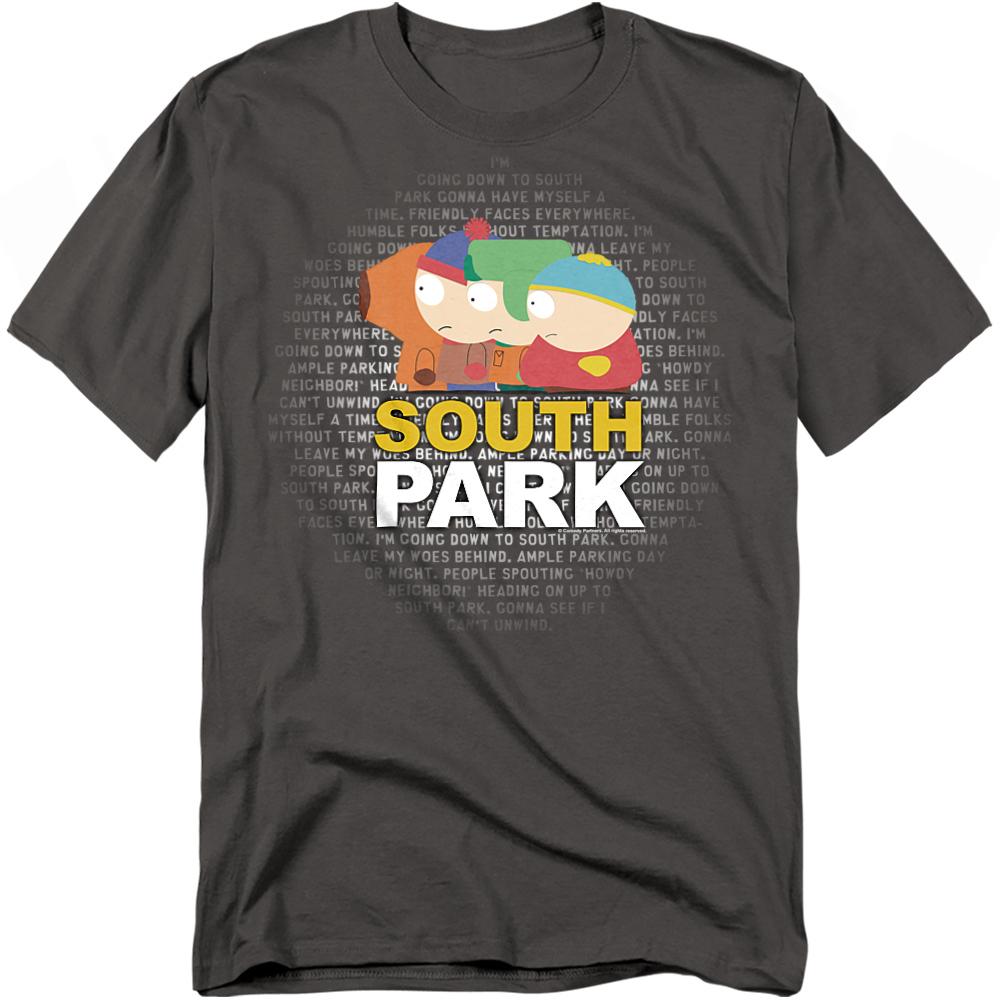 South Park Unisex Adult Lyrics T-Shirt