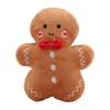 Christmas Cute Gingerbread Man Plush Toy Stuffed Doll Comfort Doll Cookie Man Throw Pillow Christmas Kids Gifts Home Decor