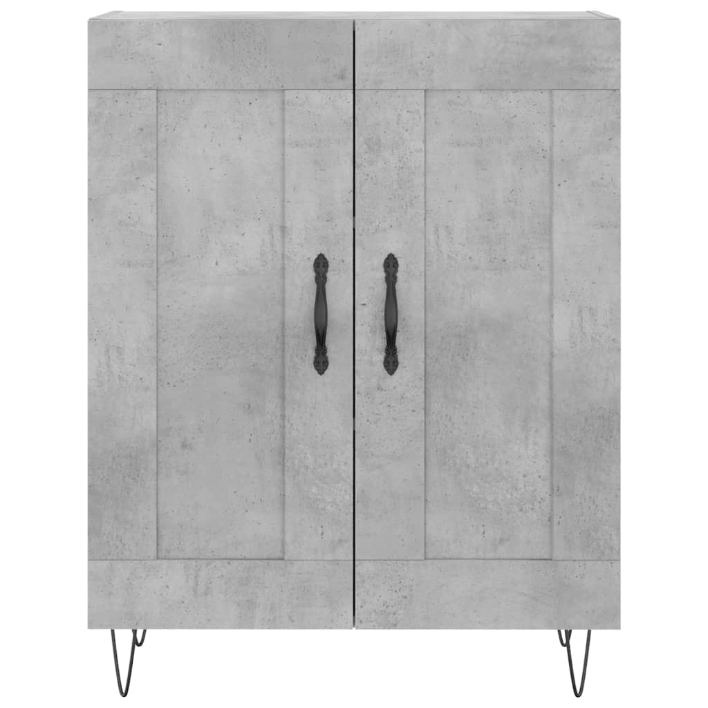 Highboard Concrete Grey 69.5 x 34 x 180 cm Particleboard