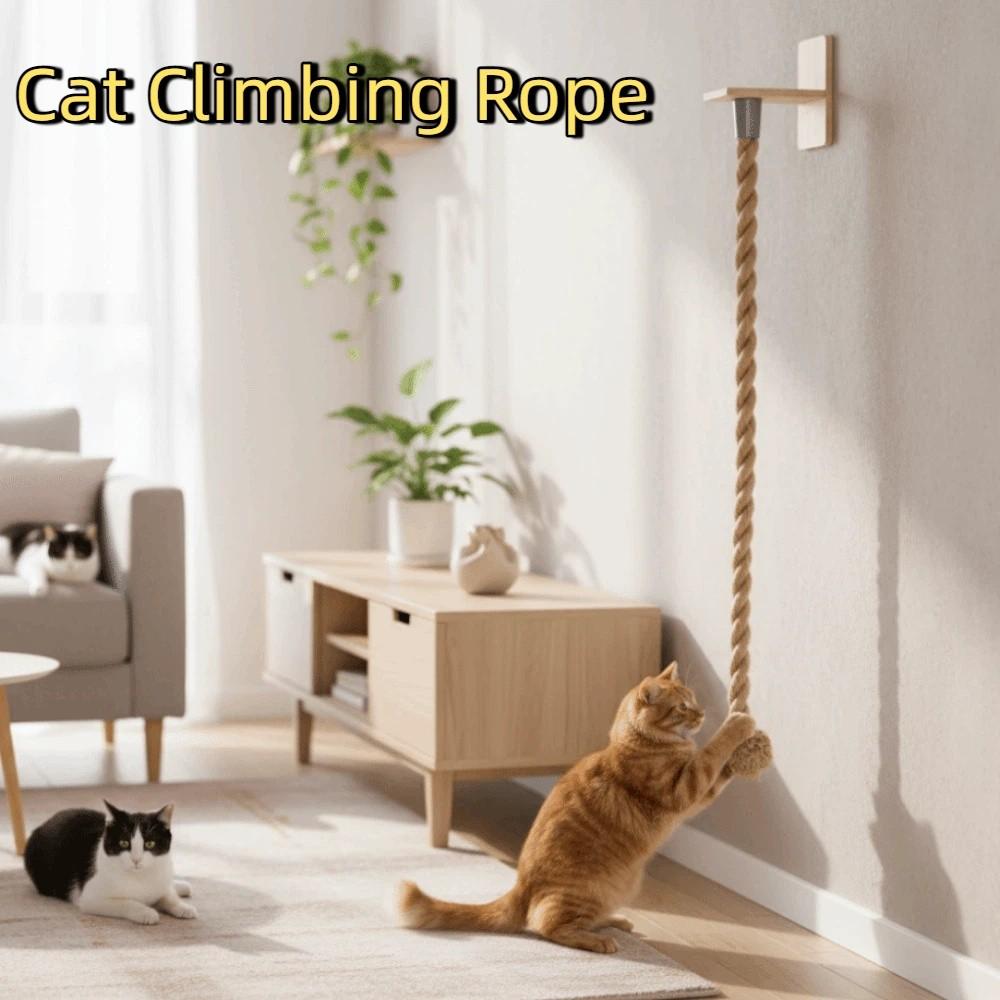 Bite Resistant Cat Scratch Rope Screw Fixation Sisal Rope Cat Climber Cat Climbing Shelf  Play