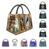 Индивидуальный заказ Haunted Mansion Stretching Lunch Bags Women Термосумка-холодильник Изолированная Ланч-бокс для работы, пикника или путешествий