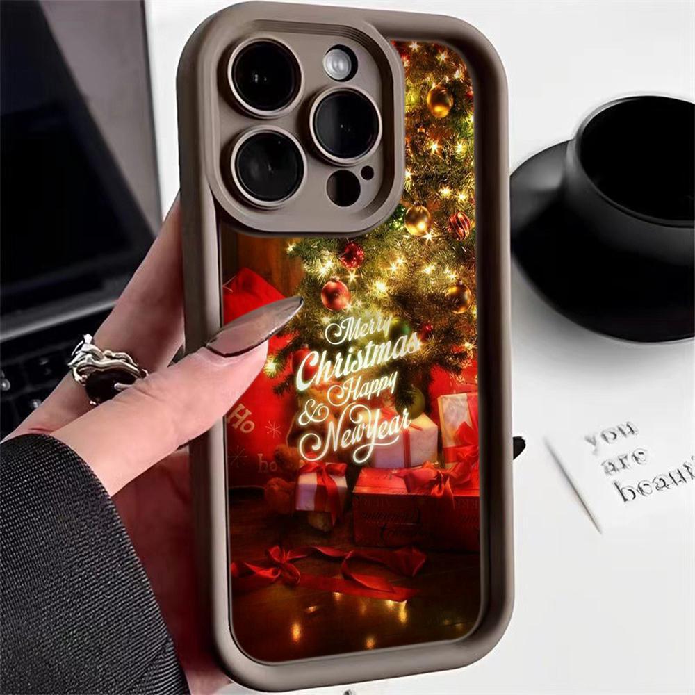 Чехлы для телефонов Ae115 Merry Christmas Happy New Year для Xiaomi 14T 12 11 Lite 5G NE Redmi 13C 14C 9a A3 Note 12 Pro 11s Angel Eye Ladder Protective Cover