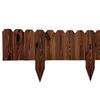 Wood Fence Bendable Garden Edging Border Decorative Corrosion-resistant Flower Bed Fence Easy Install Multifunctional Outdoor Decor Barrier