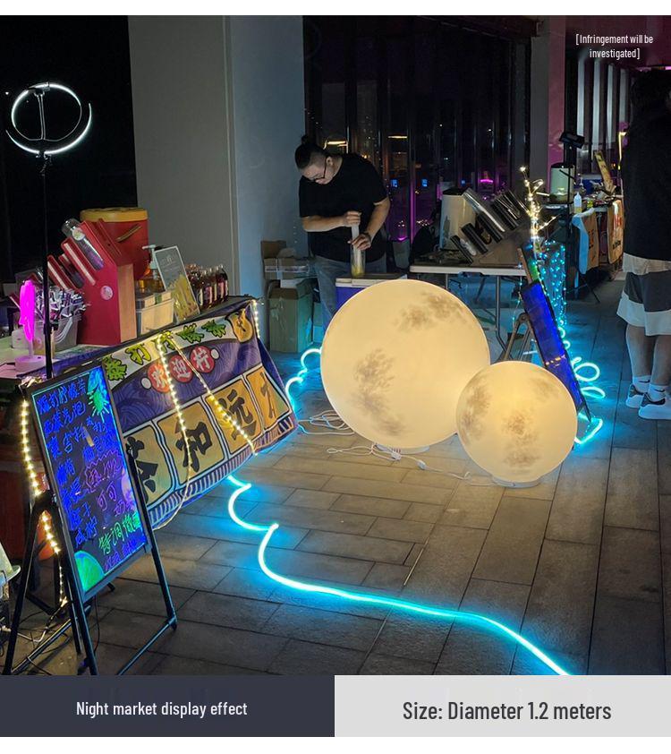 Водонепроницаемый лунный светильник на солнечной батарее для украшения сада, газона и двора