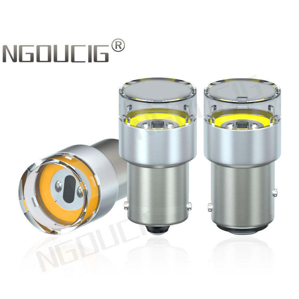 NGOUCIG 12V 24V Светодиодная лампа R5W P21W 1156 Лампа 1157 BA15S P21/5W BAY15D Стробоскоп Мигающий Стоп-сигнал Задний Ход Парковочный свет Автомобиля Грузовика Поворотник 2