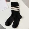 Вязаные хлопковые женские носки осень-зима Харадзюку винтажные уличные носки британский стиль школьные носки для девочек эластичные длинные носки