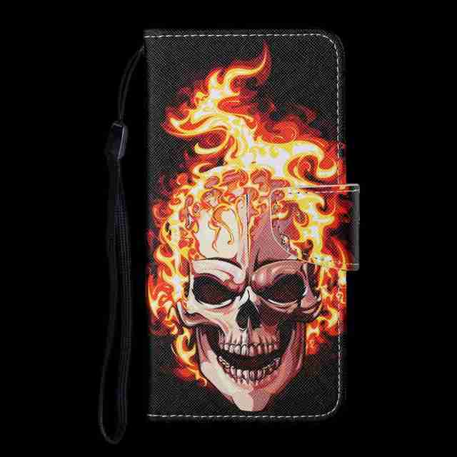 Кожаный чехол для Iphone 12 13 Pro Max, флип-кошелек, держатель для карт, модный чехол для телефонной книги с мультяшной росписью 12pro 13pro