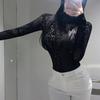 Женское боди с прозрачной сеткой, сексуальное боди с открытой спиной и вырезом, уличная одежда