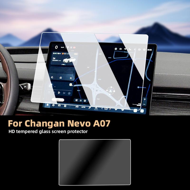 For Changan Qiyuan A07 2026 Navigation Screen Protector HD Tempered Glass Film with Foam Box Packaging