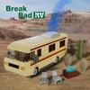 Moc Breaking Bad Cooking Lab Rv Car Pinkman Edacational Building Blocks Set Walter White Vehicle Toy For Children Birthday Gift