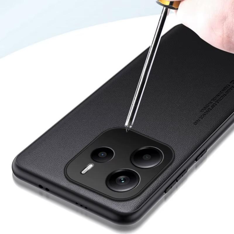 Простой чехол из искусственной кожи для Xiaomi Redmi Note 14 4G Note14pro+ Роскошный матовый жесткий противоударный чехол для телефона Redmi Note 14Pro