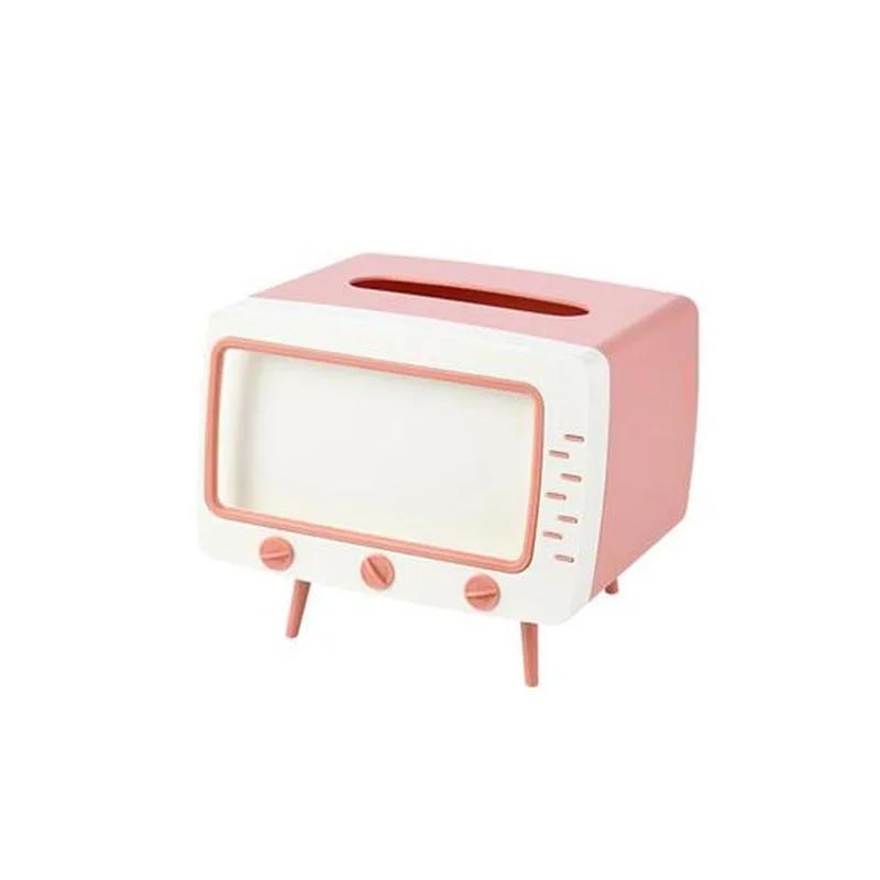 Новый держатель для салфеток для телевизора, настольный диспенсер для хранения салфеток, органайзер с держателем для мобильного телефона