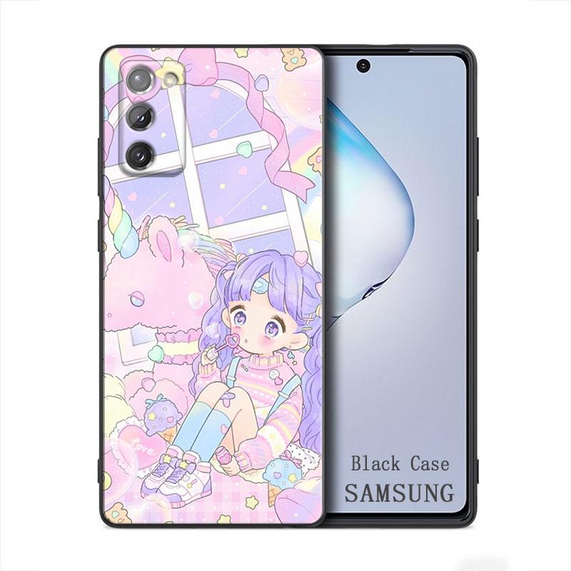 Kawaii аниме милая красивая девушка Samsung Galaxy A91 A73 A72 A71 A53 A52 A7 M62 M22 M30s M31s M33 M52 F23 F41 F42 5G чехол для телефона