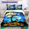 3pcs The Nightmare Before Christmas Bedding Set Duvet Cover Closure Includes 1 Duvet Cover & 2 Pillowcases, Soft and Comfortable for All Seasons.