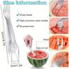 Ножовка и вилка для арбуза из нержавеющей стали — портативный кухонный гаджет 2-в-1 для удобной подачи