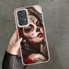 Catrina Beautiful Rose Girl Skull Soft Phone Case for Samsung A17 A16 A15 A14 A13 A57 A56 A55 A54 A53 A37 A36 A35 A34 A33 A26 A2