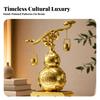 Chinese Gourd Ornament with Suspended Buckets Premium Desktop Decoration