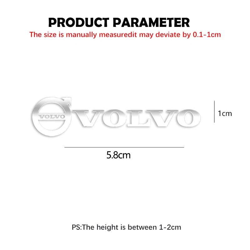 5 шт. Алюминиевые Металлические Наклейки-Бейджи в Стиле Автомобиля Для Volvo Polestar AWD V50 S60 XC60 S40 XC40 XC90 V60 S80 S90 V90 V70 T6 V40 S70