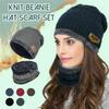 Thickening Winter Hats Plus Velvet Coral Fleece Scarf Men Women Neck Protect Cap