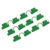 50Pcs Greenhouse Clamp PE Plastic 2 Head Plant Film Clamp Soil Sheet Clip for Horticulture 16mm /