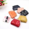 PU Oil Wax Leather Coin Purse Ladies Short Paragraph Clutch Wallet Creative Coin Bag