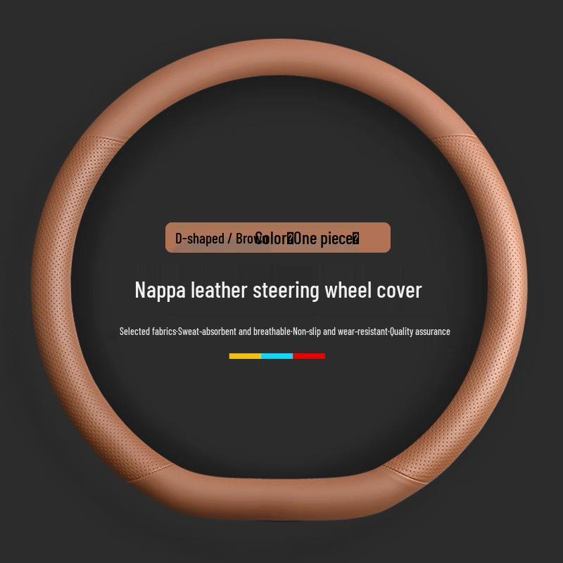 Genuine Leather Steering Wheel Cover for 2024 Z9gt & 2025 Denza D9 (N7/N8) Car Accessories