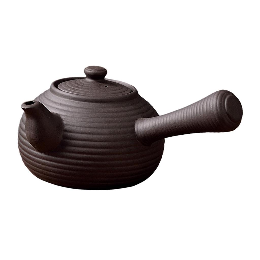 Керамический чайник прочный с боковой ручкой для пикника, походов, подарок для любителей чая