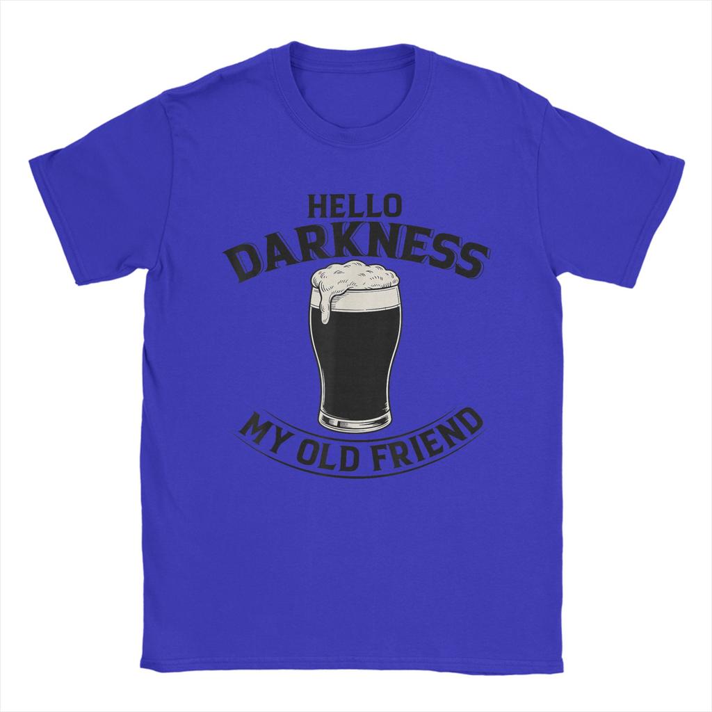 Casual TShirt Summer Hello Darkness My Old Friend Irish Drinking St Patricks Day Hip Hop T Shirts Cotton Tshirt Gift Idea