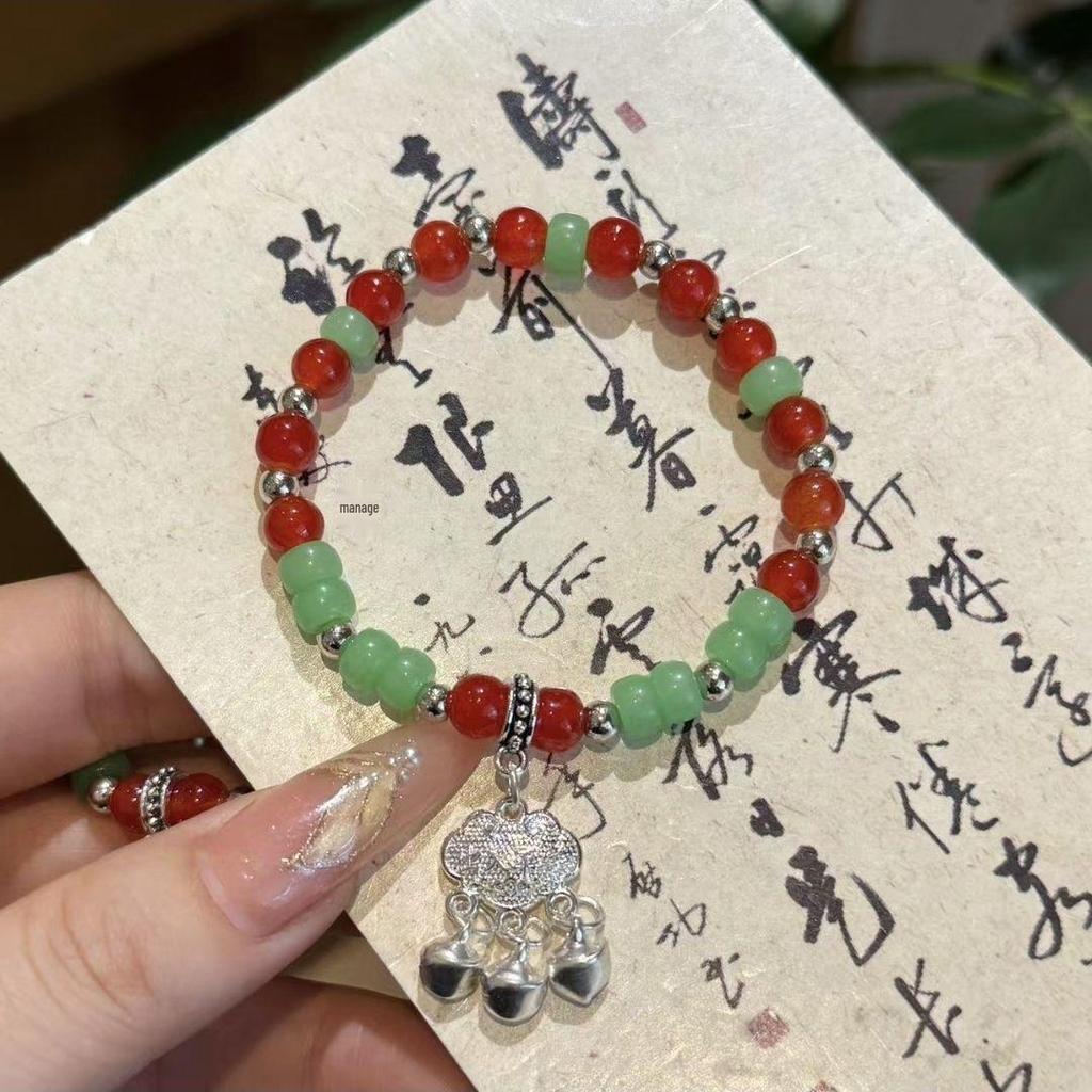 Очаровательный браслет с розовыми кристаллами и цветочным узором - Мечтательный подарок в придворном стиле для девушки