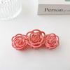 10.5cm Grinding Camellia Rose Flower Large Hair Claw Clip Ins Plate Acrylic Hair Shark Clip for Female Hair Accessories