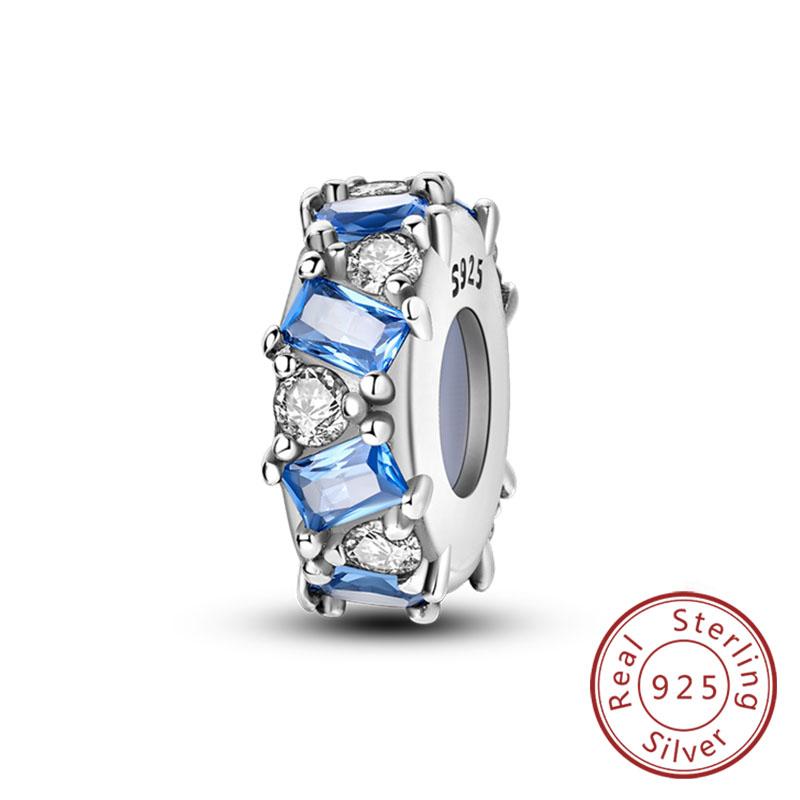 925 Silver Clasp Clip Charms Beads Gold Zircon Cat Dog Butterfly Stopper Charm Fit Bangle Bracelet Diy Jewelry