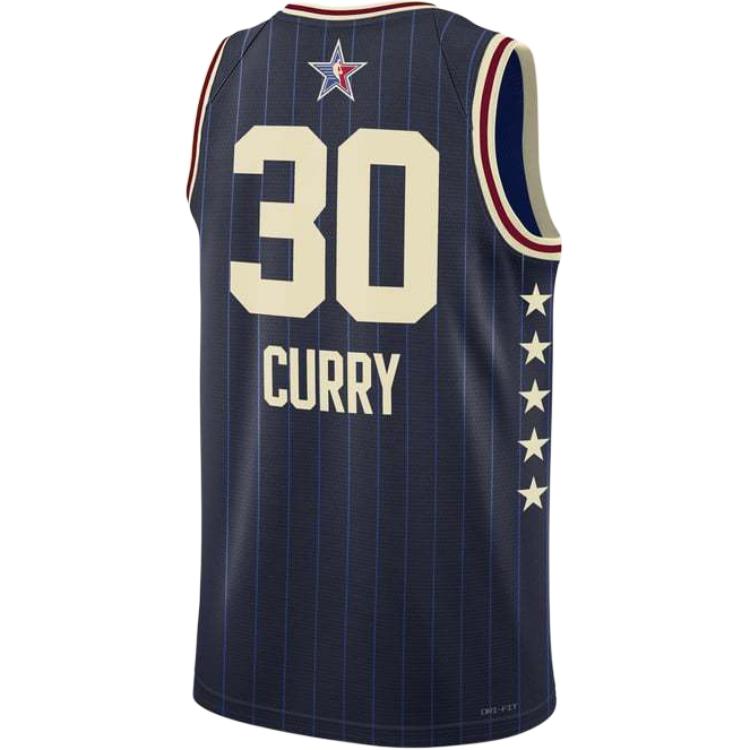 Jordan NBA Dri-Fit All-Star Curry Джерси Синий Мужской Уличный FQ7739-420