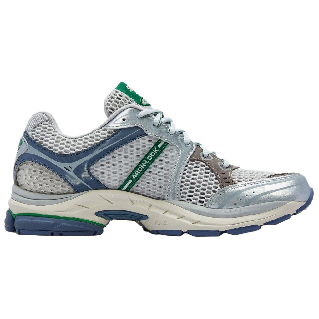 SAUCONY ProGrid Triumph 4 Versatile Comfortable Starlight Inspiration Low-Top Lifestyle Casual Shoes Unisex Sneaker Silver Brown Green S79083-1