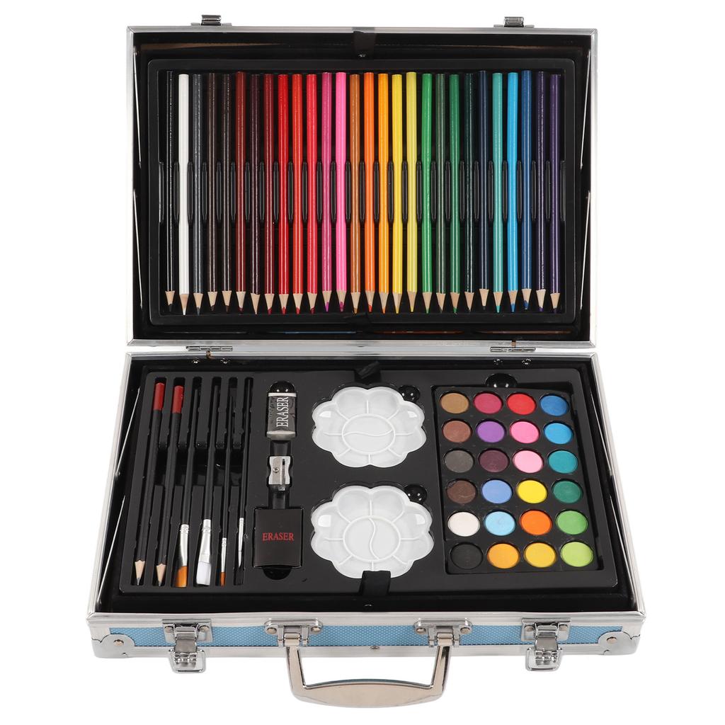 Kids Painting Set Complete Variety Exquisite Aluminum Box Packaging Color Pencil Set for