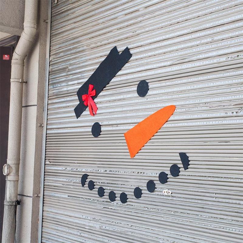 16 шт./компл. DIY Рождественский снеговик украшения уличные украшения для гаражных ворот для дома Рождественский праздник DIY Снеговик Рождественский декор