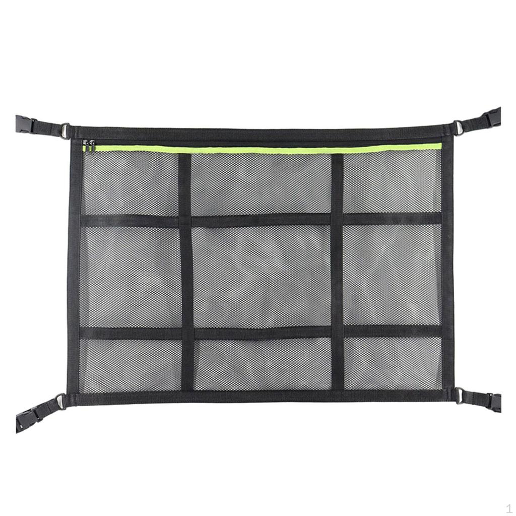 Adjustable Car Roof Net Organizer for Storage