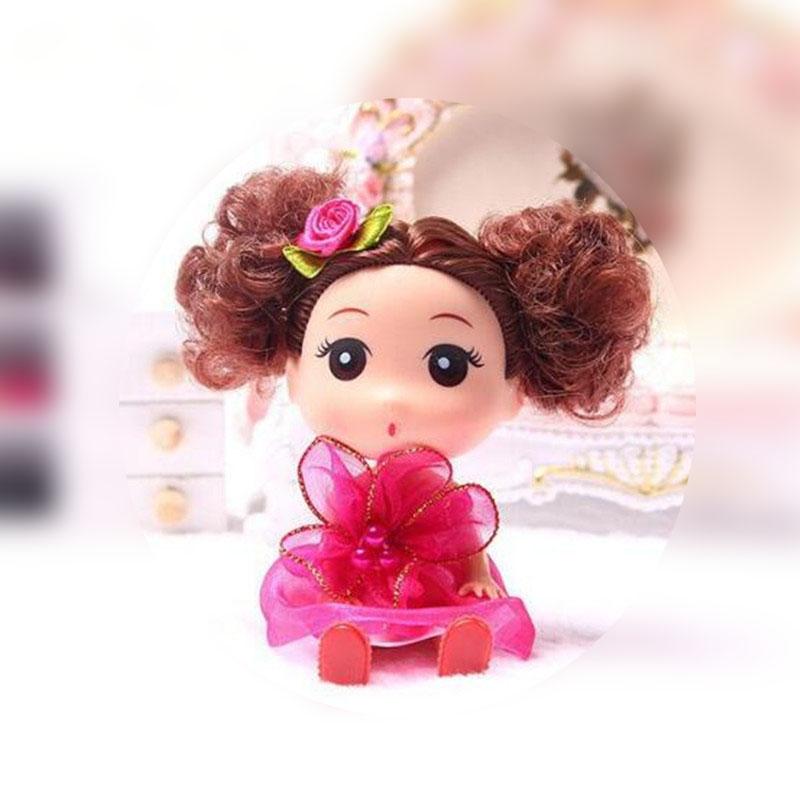 Cute Pearl Flower Puzzle Doll Toy Small Pendant Dress Doll Toy for Children's Valentine's Day Gift, Unisex 12cm