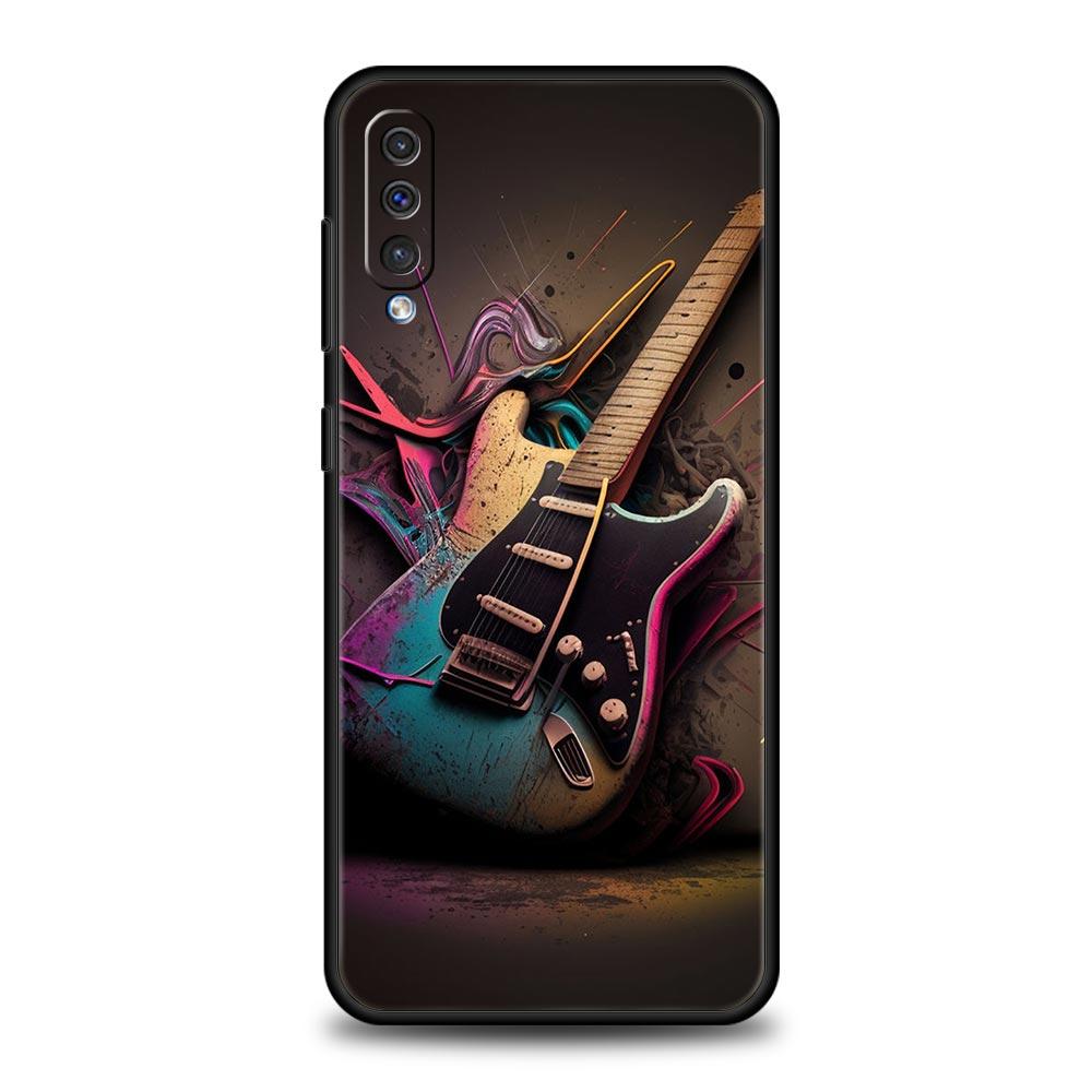 Guitar Music Art Phone Case For Samsung Galaxy A56 A36 A26 A34 A17 A16 A06 A14 A12 A54 A72 A24 A22 A70 A20e A52 A50 A40 A32Cover