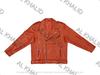 AL KHALID Men's Leather Jacket Orange Genuine Lambskin Leather Jacket Motorcycle
