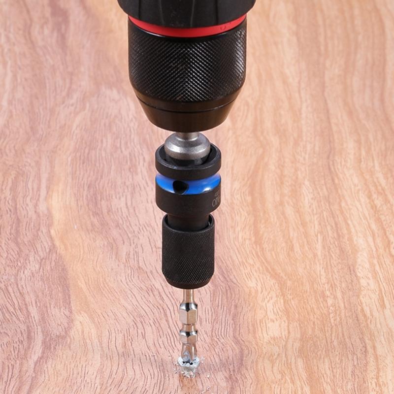 Адаптер с квадратом 1/2" на шестигранник 1/4" Надежный захват Конструкция с четырьмя канавками Антикоррозийный Для профессиональных DIY-проектов