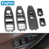 Car Interior Door Carbon Fiber Window Lift Switch Button Panel Trim Cover Replace For BMW 1 3 Series F20 F30 F31 F34
