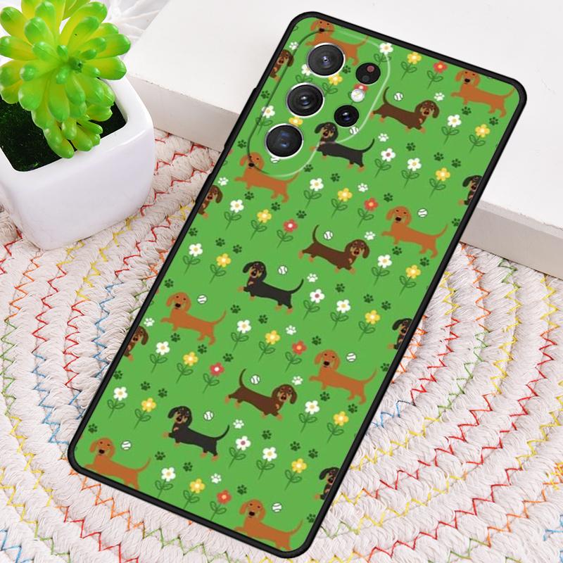Чехол для телефона с таксой для Samsung Galaxy note 10 pro S26 Ultra S23 S24 FE S25 S21 S22 PLUS ударопрочный