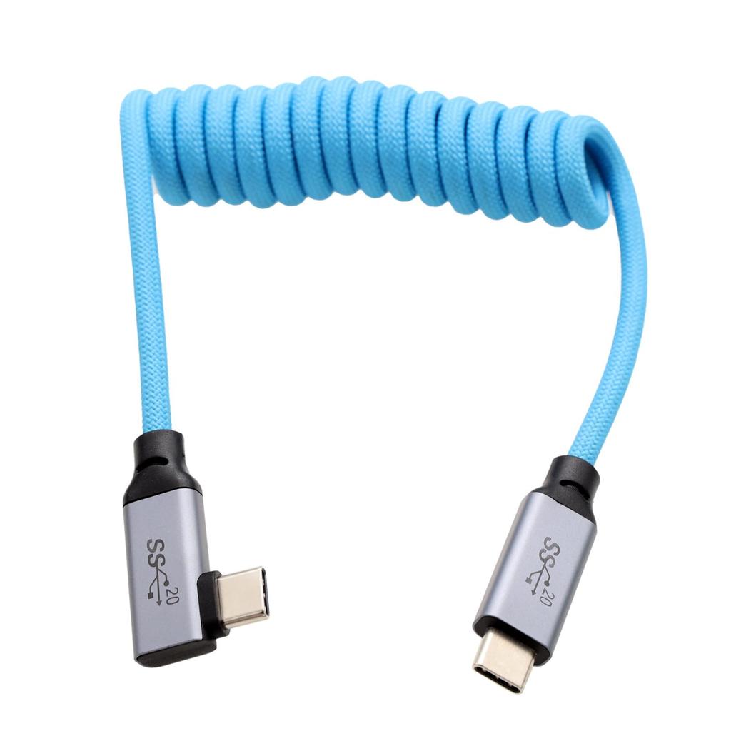 HangTon USB Type C USB 3.2 PD 100 Вт 4K Кабель для SSD, камеры BMPCC ZCAM R5C R6 A7C FX3, iPhone 15 Pro, Максимального монитора ноутбука, Прямоугольный плетеный витой