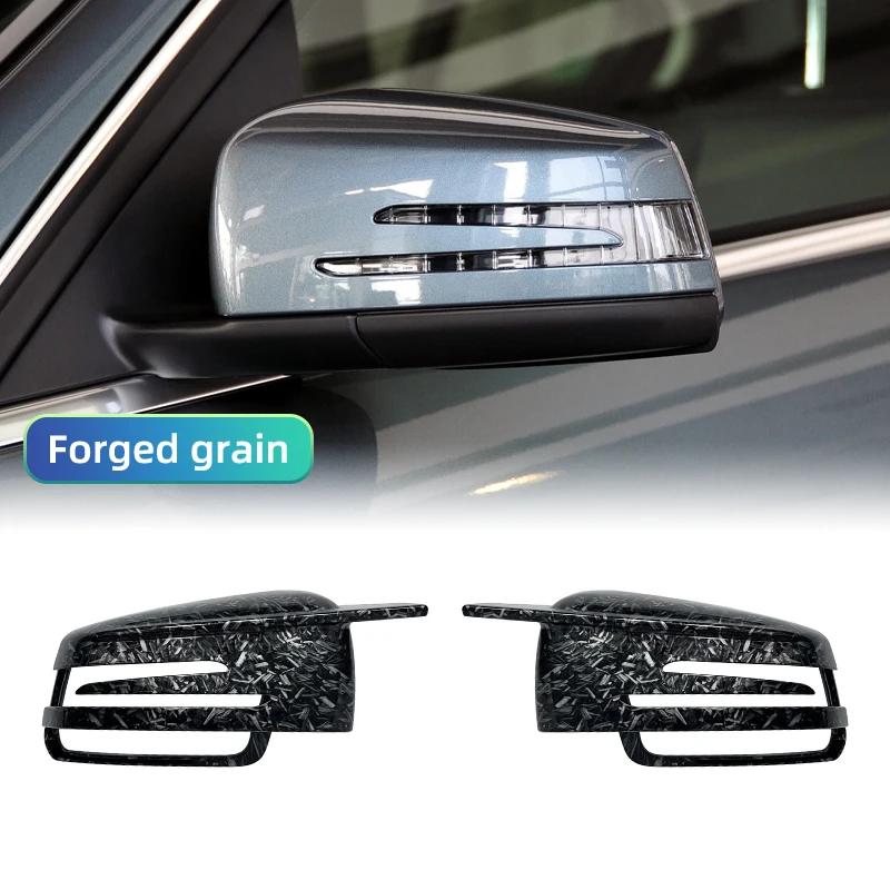 Для Mercedes W204 E W212 W176 W246 CLS C218 GLA X156 Крышка зеркала заднего вида Колпачок бокового зеркала ABS Углеродное волокно
