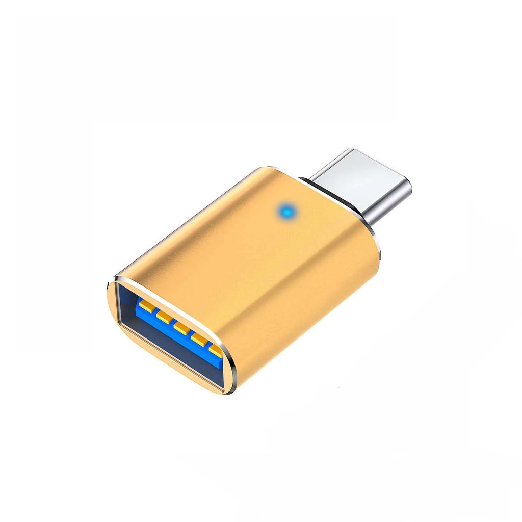 Адаптер USB 3.0 - Type C LED OTG - USB C USB-A - Micro USB Type-C Female Connector для адаптеров HUAWEI Samsung Xiaomi POCO