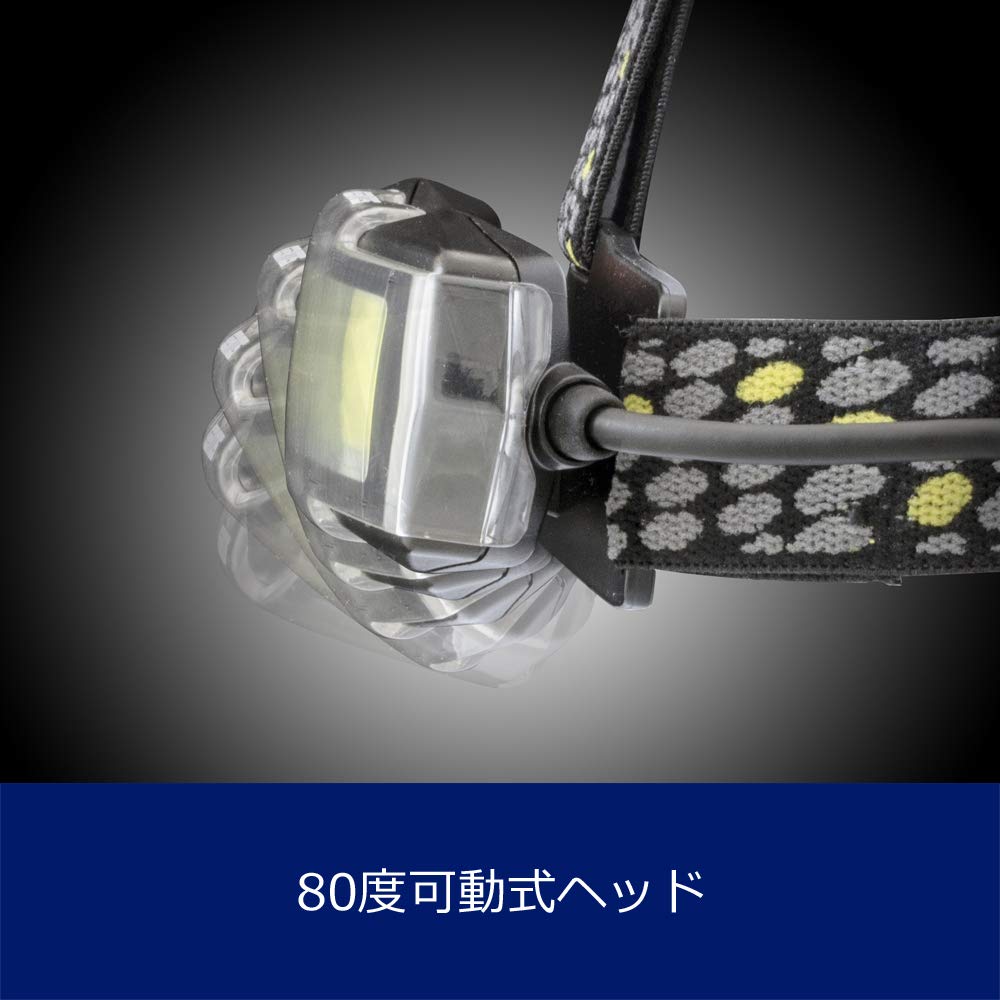 GENTOS LED Headlight, USB Rechargeable (with dedicated rechargeable battery/AA battery), 600 Lumens, NRX-180H COB Light